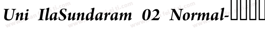 Uni IlaSundaram 02 Normal字体转换